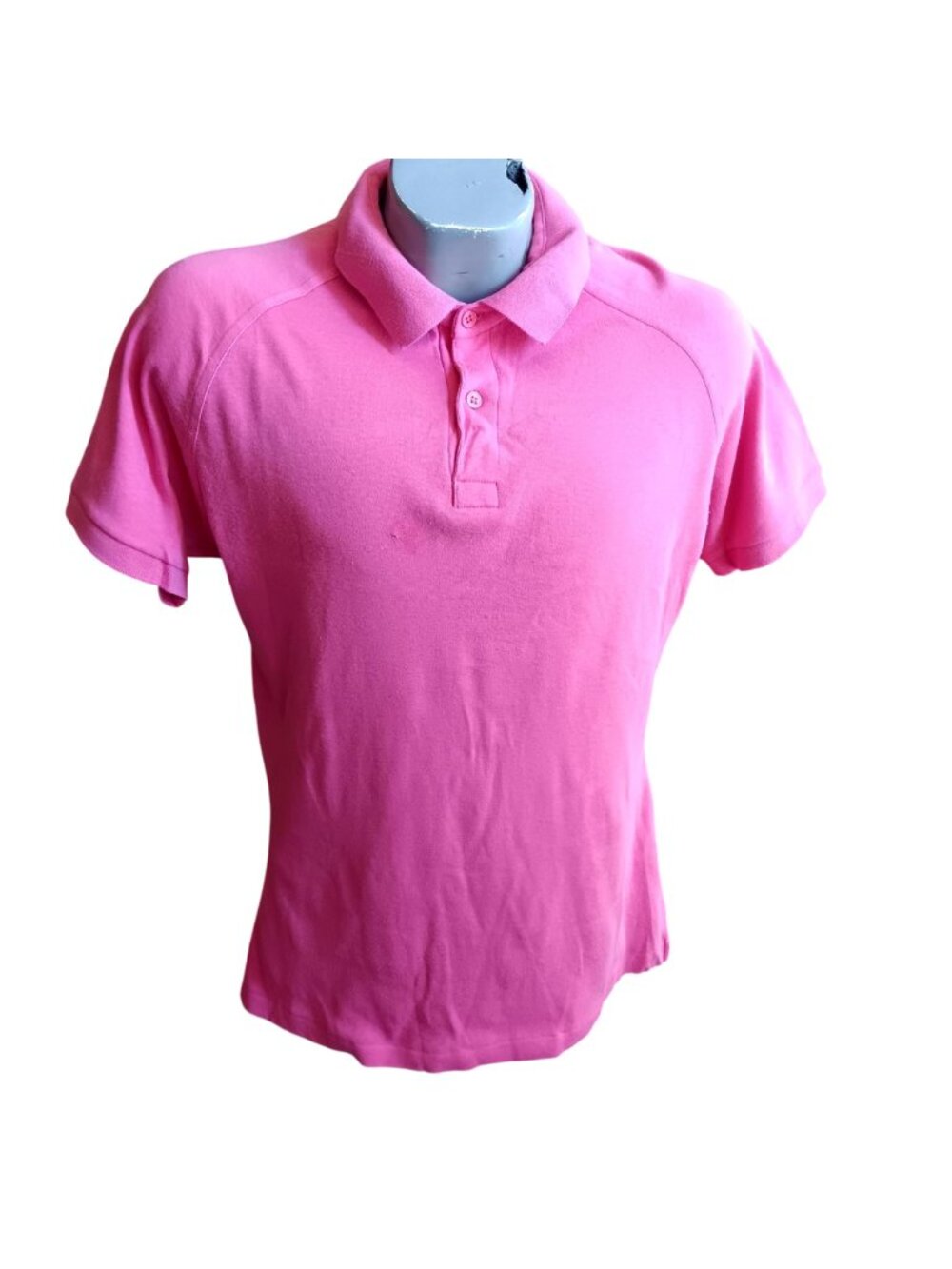 True Vintage Polo Shirt XL 80s PINK LOAFERS BEVERLY HILLS KNIT POLO COLLAR SS